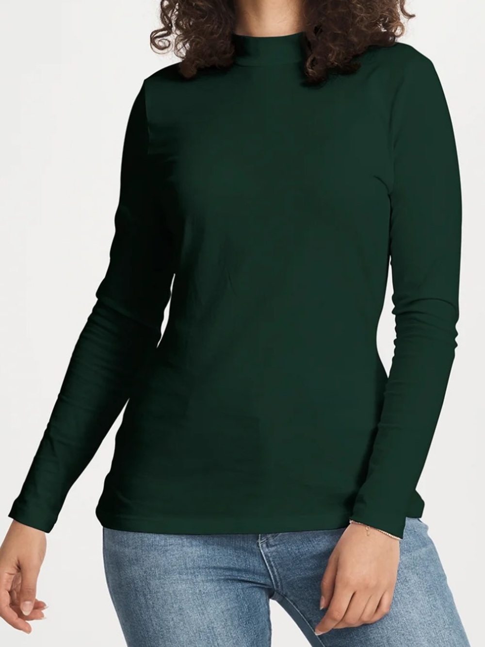 Emerald Long Sleeve Tee in Green